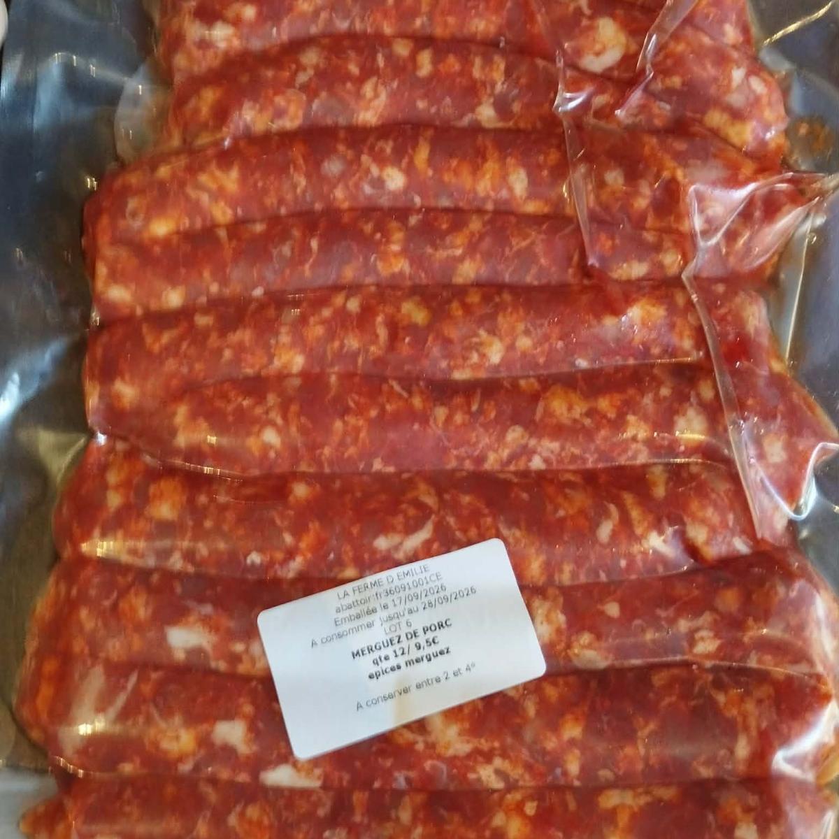 Merguez de porc